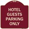 Signmission Hotel Guest Parking Only Heavy-Gauge Aluminum Architectural Sign, 18" x 18", BU-1818-23904 A-DES-BU-1818-23904 - alternate 1